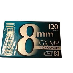 Maxell 8mm GX-MP 120 High Quality Recordable Camcorder Cassette New
